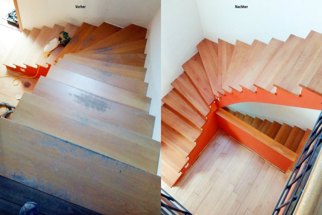 MM Parkett - Treppenaufgang Aufbereitung